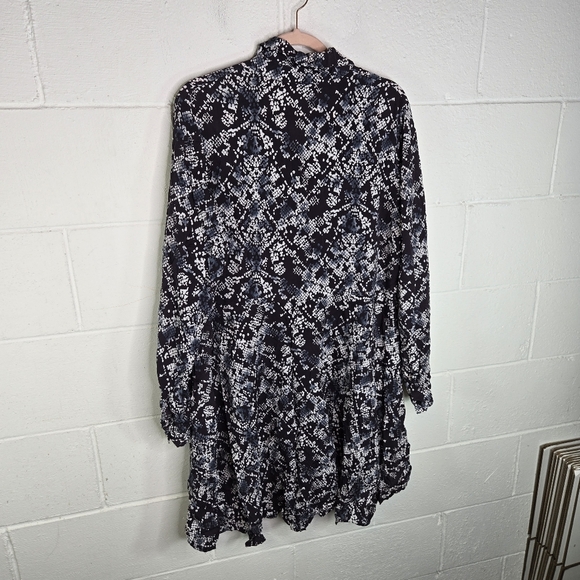 Comfy Usa Floral Cottagecore Hi Low Button Top Dress - Picture 3 of 10